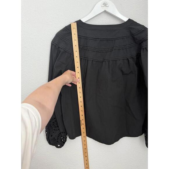 Velvet by Graham & Spencer Carden Cotton Eyelet Boho‎ Top Sz S - Picture 9 of 9